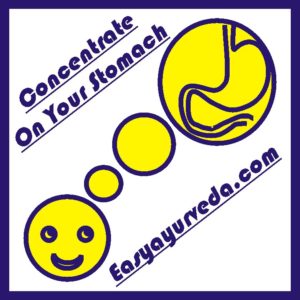 concentrate on stomach