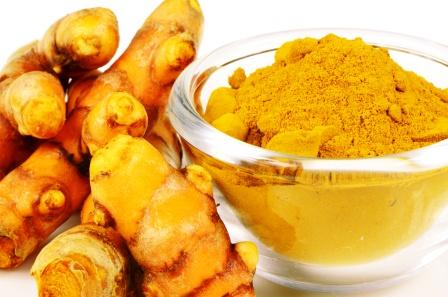 Turmeric rhizome and powder