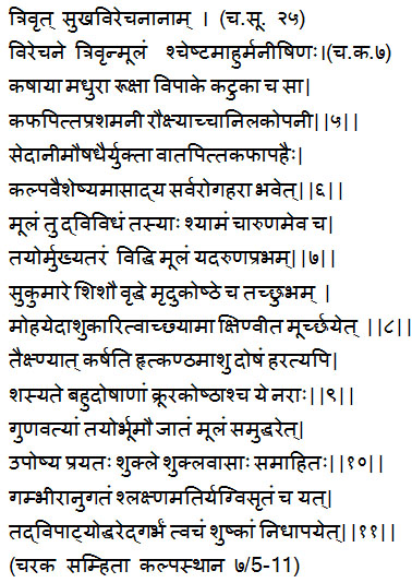 Trivrit medicinal uses