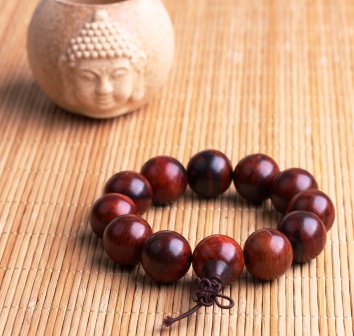 Raktachandan Lobular red sandalwood prayer beads bracelets