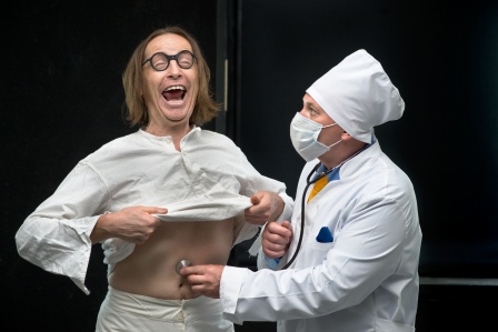 laughing patient