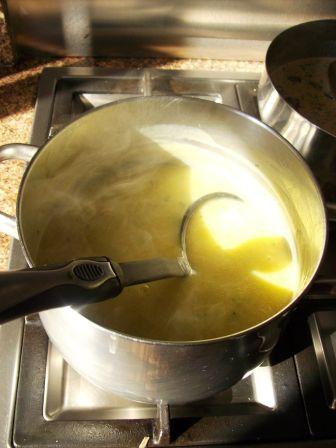 boiling milk