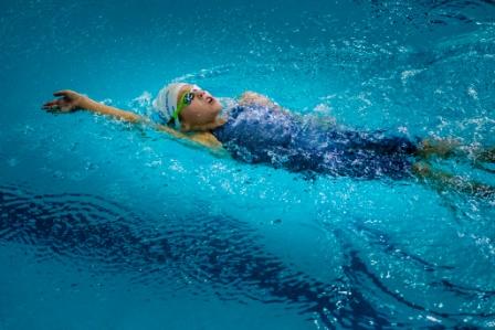 swimming woman