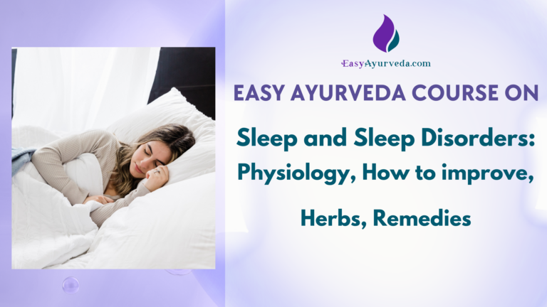 Ayurveda Video Course on Sleep