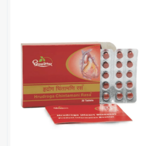 Buy 	Dhootapapeshwar Hrudroga Chintamani Rasa (30 Tabs)